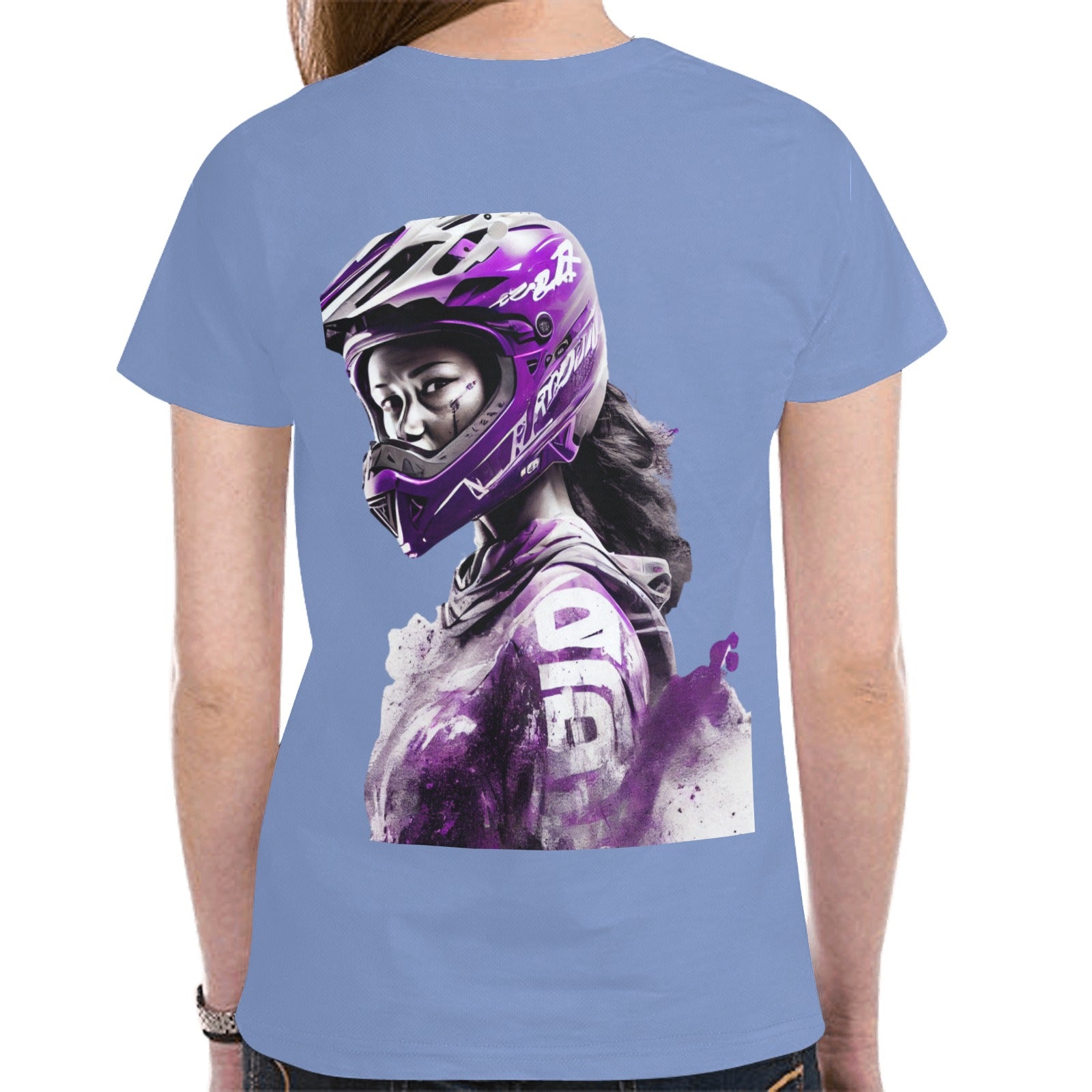 Women's All Over Print Mesh Cloth T-shirt (Model T45)