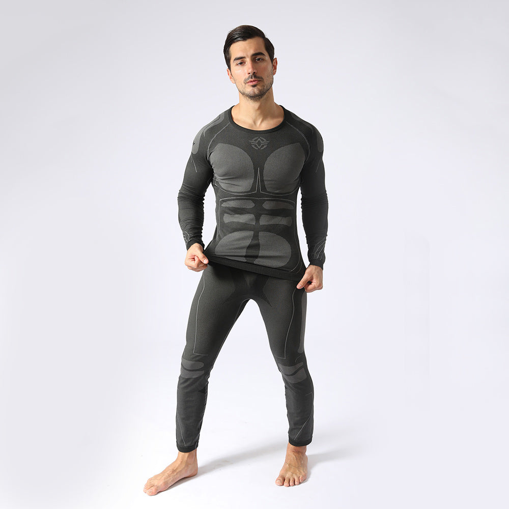 Men's Tactical Thermal Underwear Warm Winter Layer Set Suit