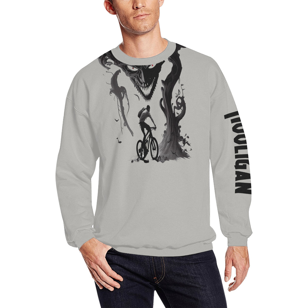 Men's All Over Print Fuzzy Sweatshirt (Model H18)