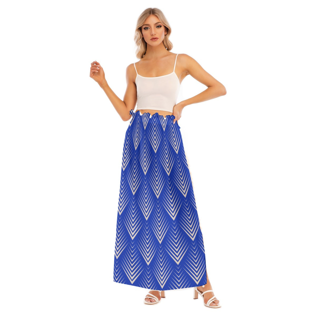 All-Over Print Women's Side Split Skirt