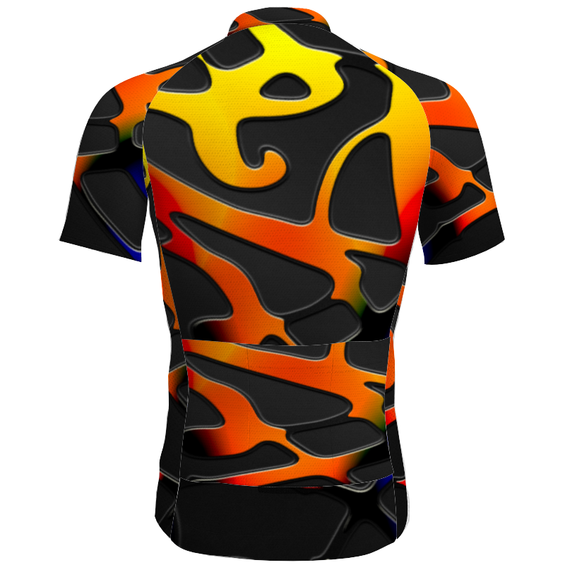 All Over Print Men's Cycling Shirt Custom Activewear Cycling Top