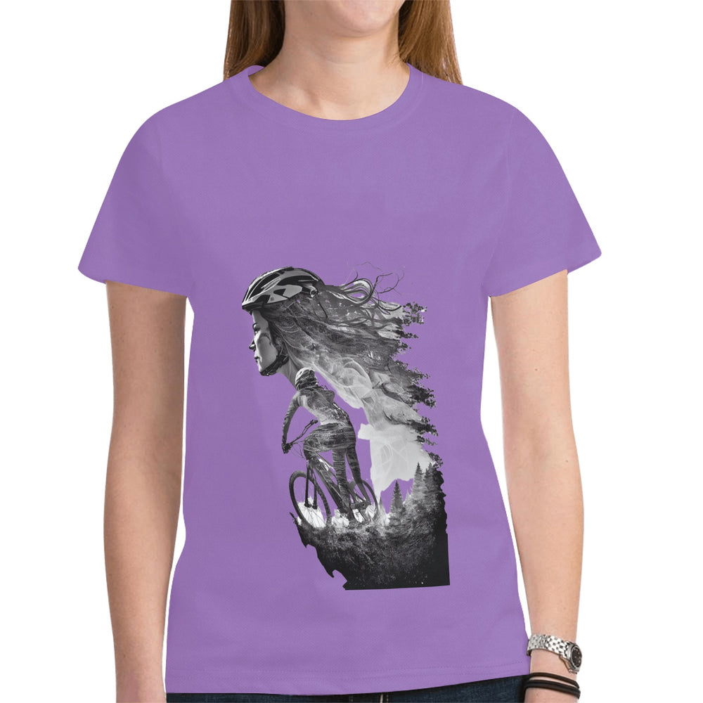 Women's All Over Print Mesh Cloth T-shirt (Model T45)