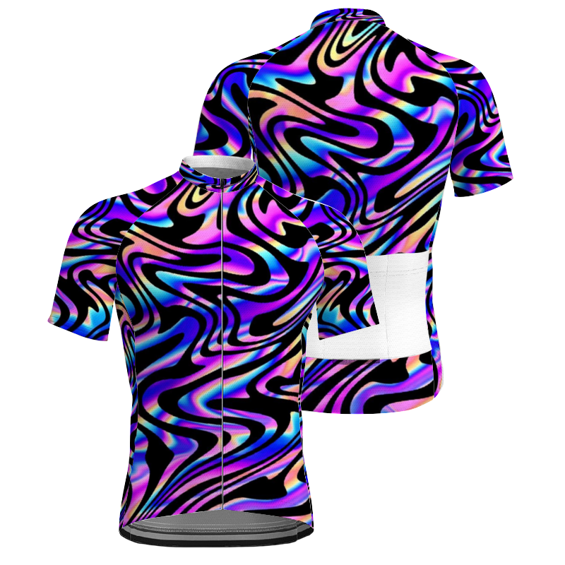 All Over Print Men's Cycling Shirt Custom Activewear Cycling Top