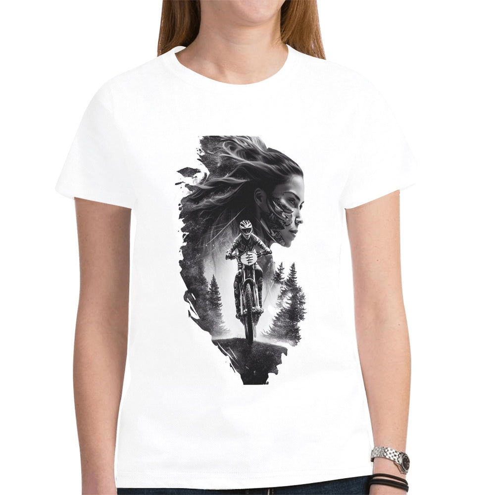 Women's All Over Print Mesh Cloth T-shirt (Model T45)