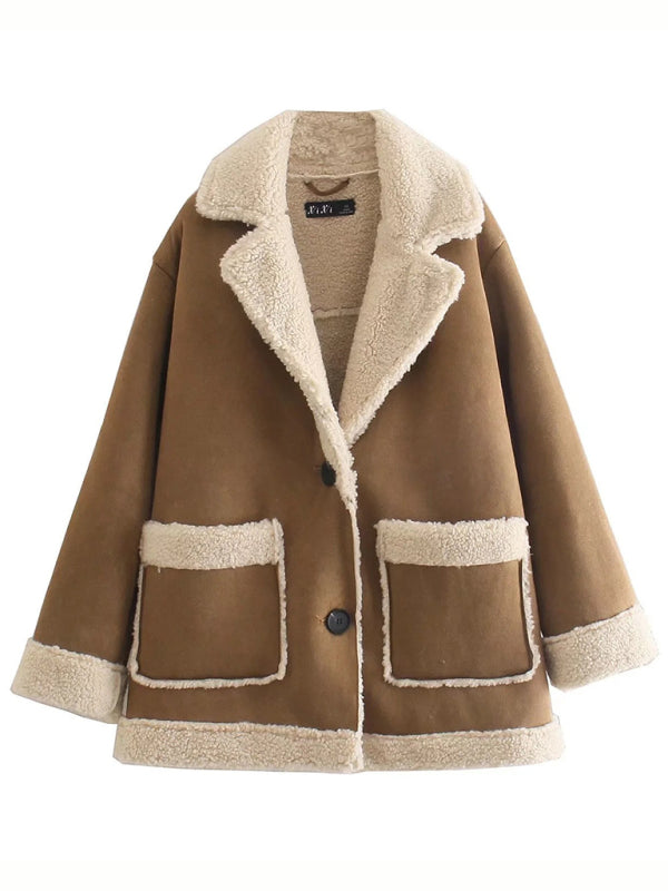 New style suede fur one double-sided fleece coat coat