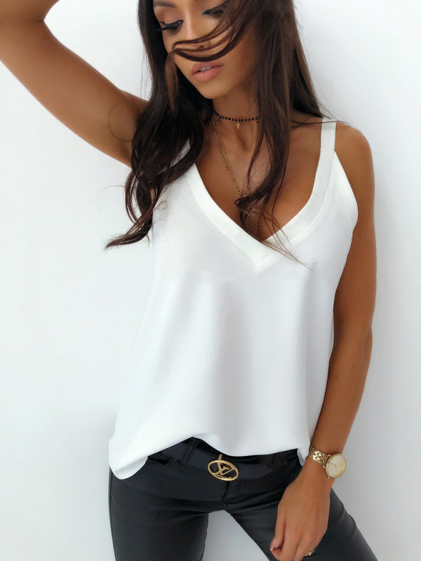 New Sleeveless Loose Camisole Backless Top