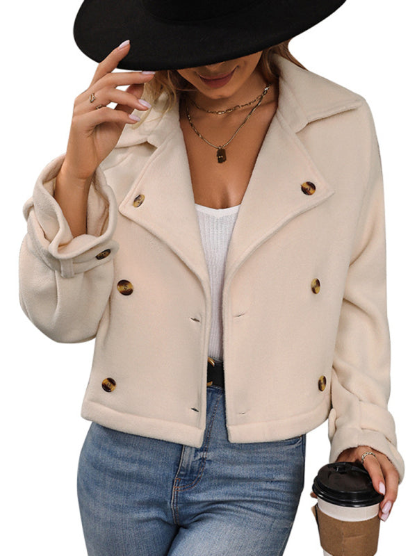 Fashion women's new solid color short jacket