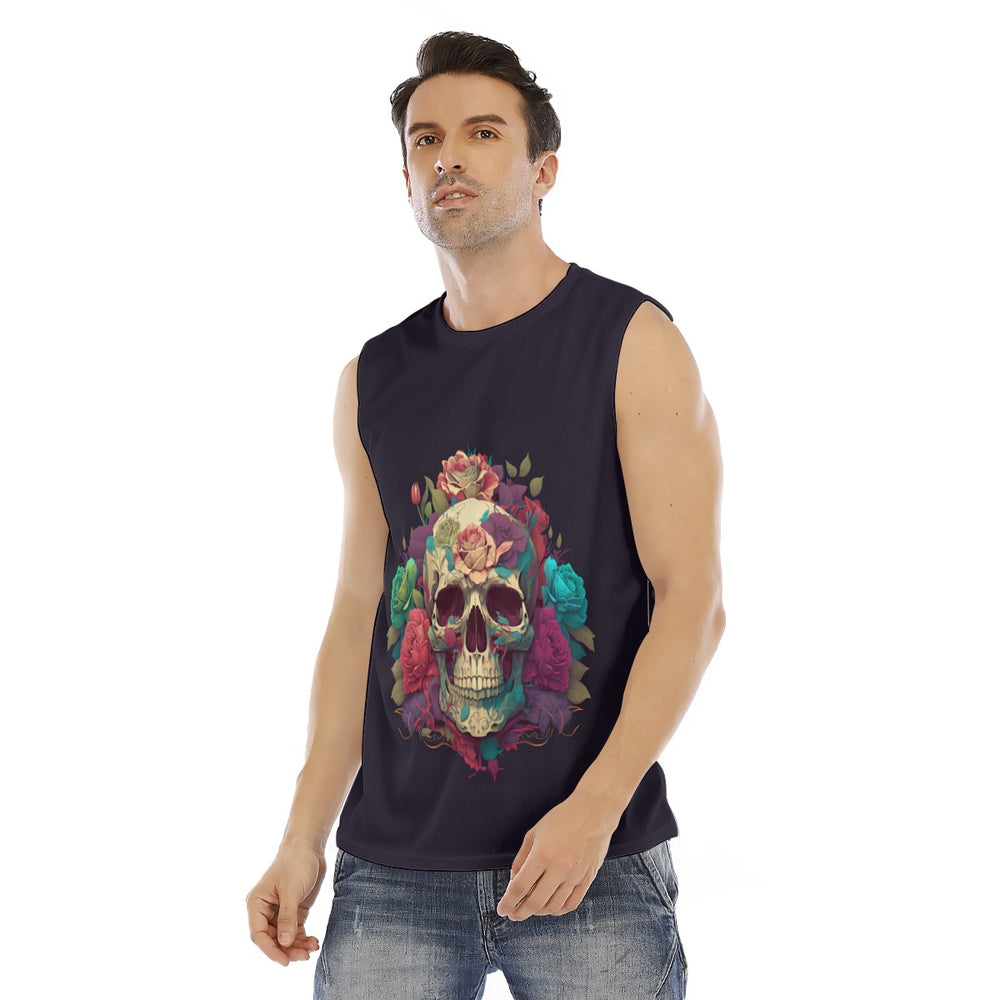 All-Over Print Men's O-neck Tank Top