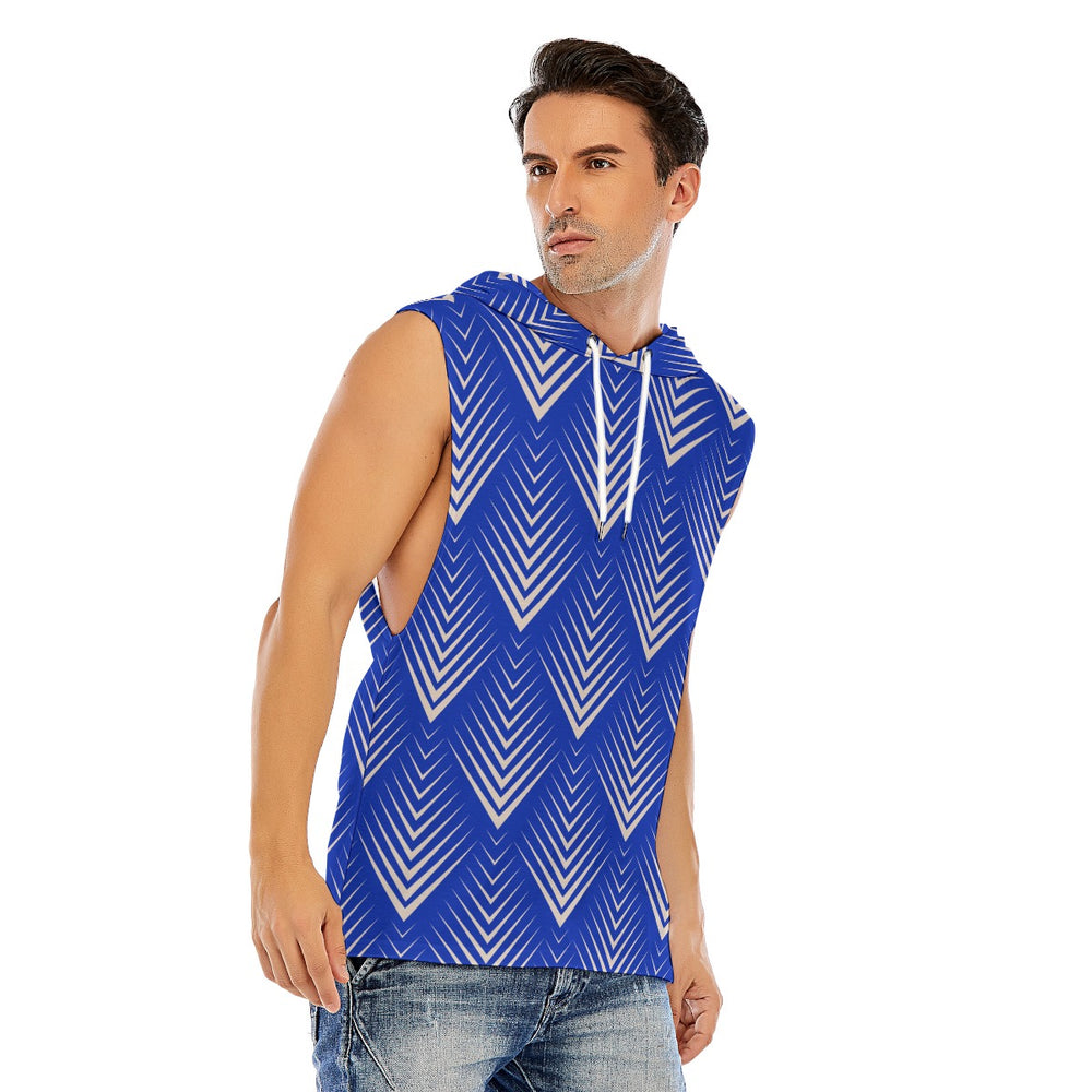 All-Over Print Men’s Sleeveless Pullover Hoodie