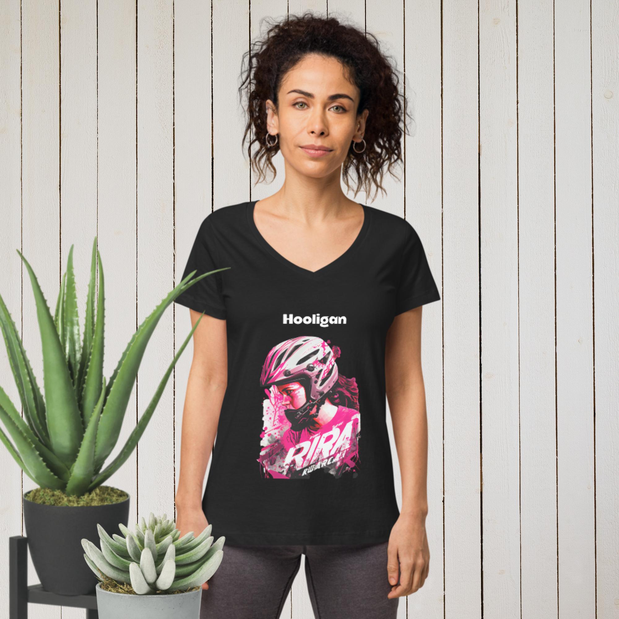 Women’s fitted v-neck t-shirt